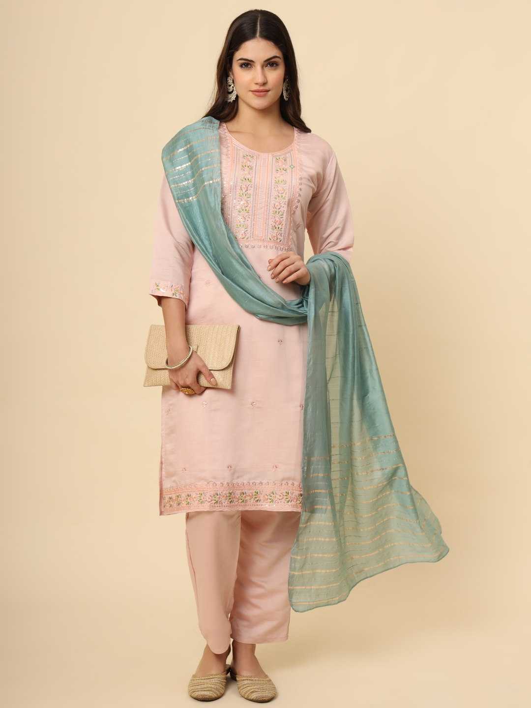 YNF MUSLIN SILK RIN188 Campa SUITS & DRESSES WHOLESALE EMBROIDERED LADIES SILK PARTY WEAR LONG KURTIS SUITS MANUFACTURER