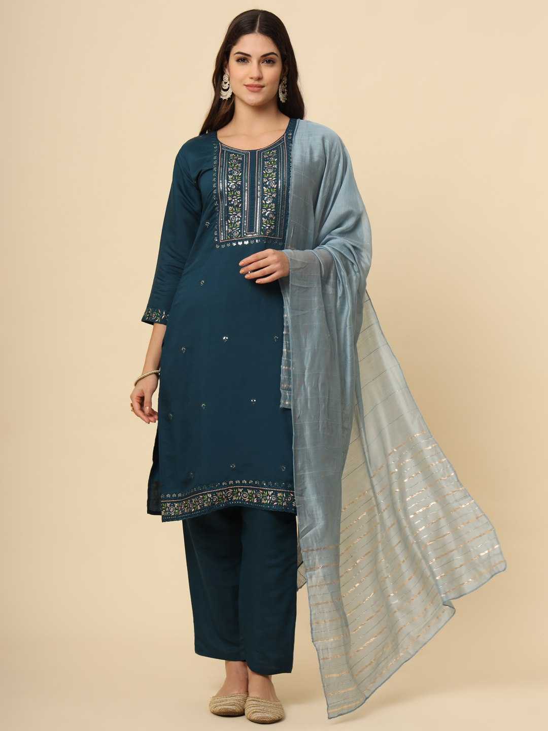 YNF MUSLIN SILK RIN188 Campa SUITS & DRESSES WHOLESALE EMBROIDERED LADIES SILK PARTY WEAR LONG KURTIS SUITS MANUFACTURER