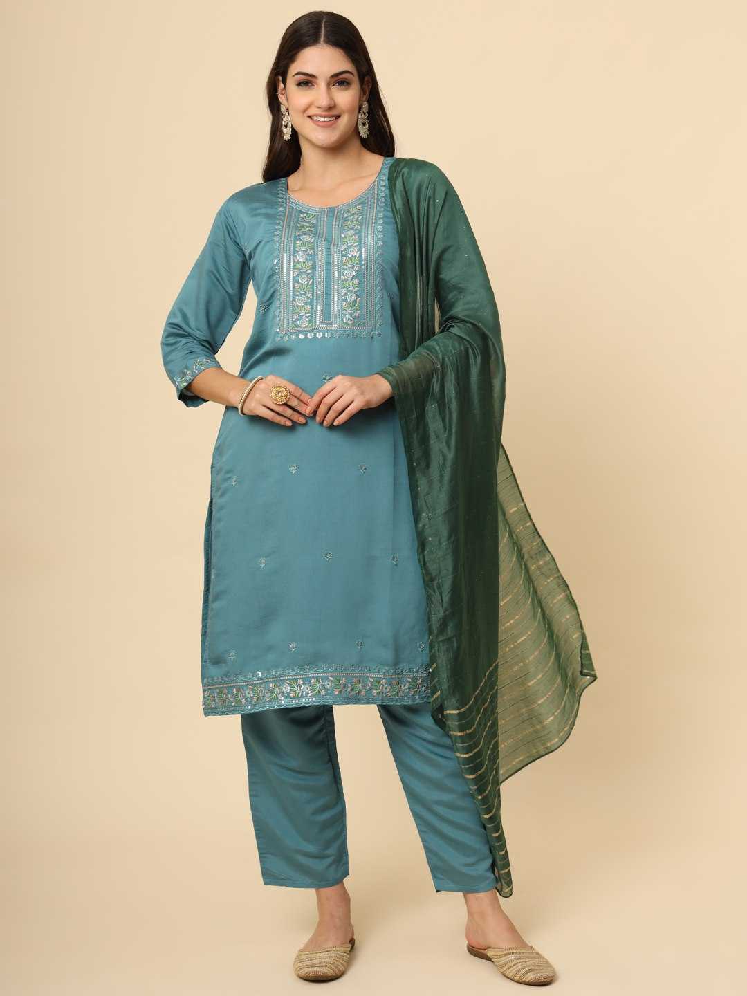 YNF MUSLIN SILK RIN188 Campa SUITS & DRESSES WHOLESALE EMBROIDERED LADIES SILK PARTY WEAR LONG KURTIS SUITS MANUFACTURER