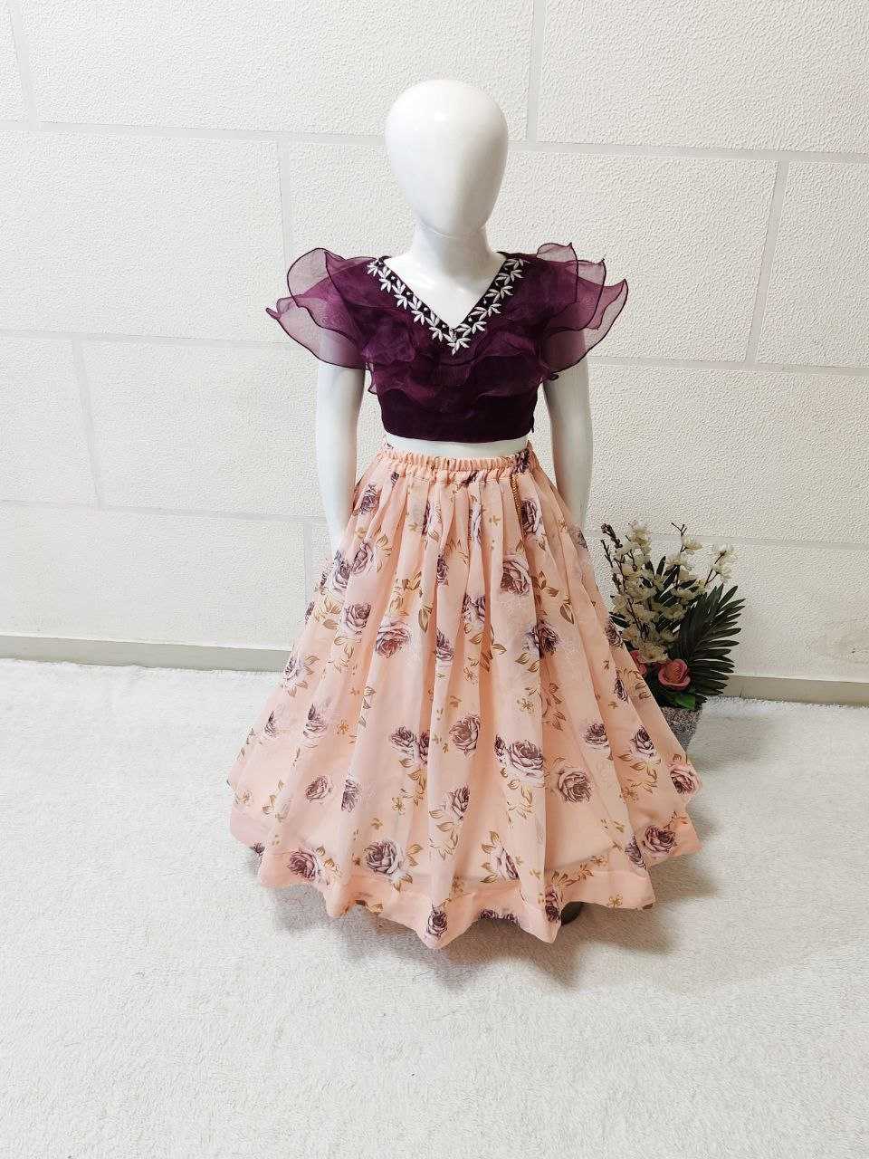 YNF ORGANZA KESH168 MNT16 KIDS WEAR WHOLESALE KIDS LEHENGA KIDS TRADITIONAL OUTFITS KIDS LEHENGA CHOLI KIDS WEDDINGS OUTFITS KIDS DIWALI CLOTHES MANUFACTURER