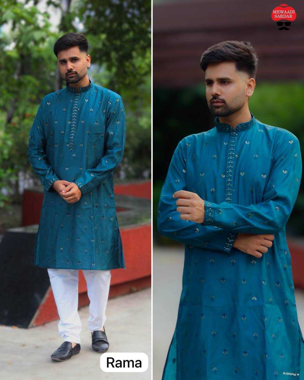 YNF PREMIUM SILK RIN125 RIWAAZ MENS WEAR WHOLESALE MENS KURTA PYJAMA MANUFACTURER