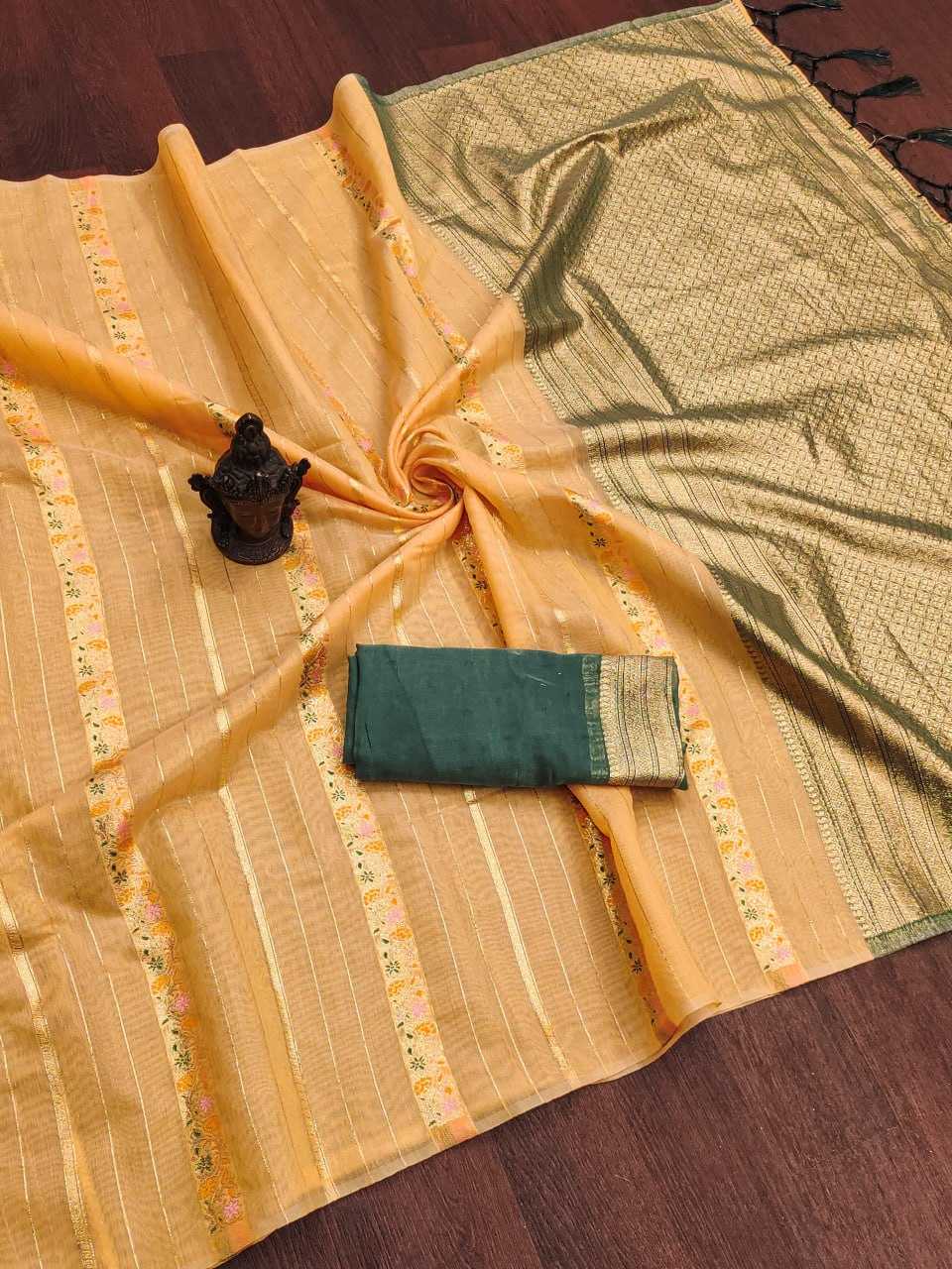 YNF SILK COTTON RIN118 RGK47 SAREES WHOLESALE COTTON LINEN LADIES WEIGHTLESS ZARI BORDER SAREES MANUFACTURER