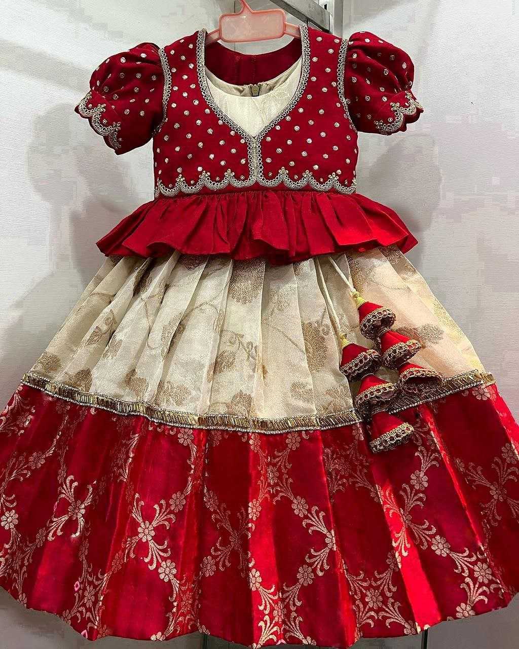 YNF SILK KESH109 RRKT12 GOWNS WHOLESALE KIDS ETHNIC GOWNS MANUFACTURER