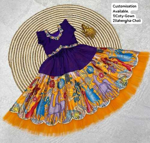 YNF SOFT CGINON KESH109 RRKT80 KIDS WEAR WHOLESALE KIDS LEHENGAS KIDS GOWNS MANUFACTURER