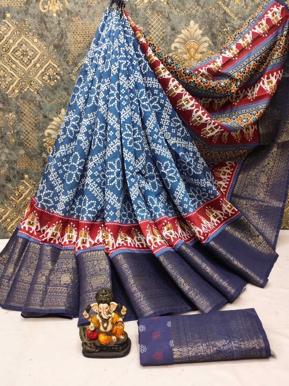 YNF SOFT DOLA RIN183 VAD01 SAREES WHOLESALE PRINTED LADIES WEIGHTLESS IKKAT SAREES MANUFACTURER