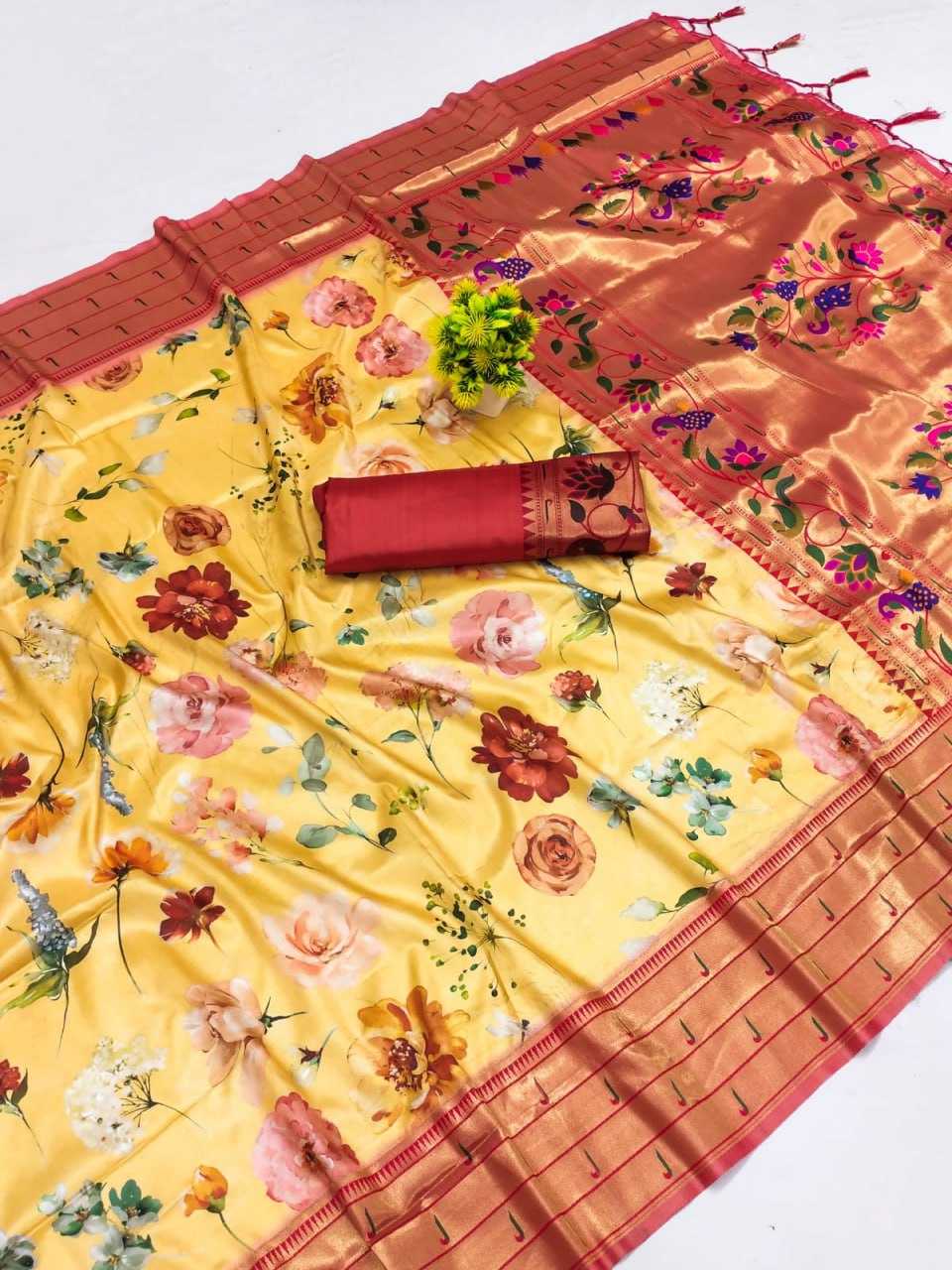 YNF SOFT SILK KESH203 MTW21 SILK SAREES WHOLESALE PAITHANI SOFT SILK PRINTED SILK PURE SILK SAREES MANUFACTURER