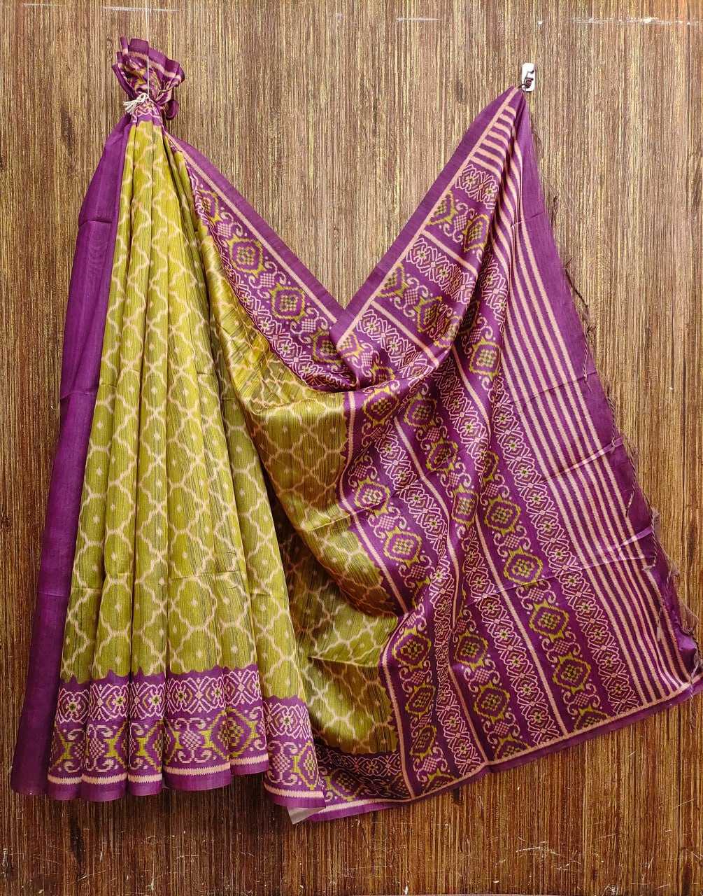 YNF TUSSAR SILK KESH165 Butti 3 SILK SAREES WHOLESALE SOFT SILK TUSSAR SILK IKAT PRINTED SILK SAREES MANUFACTURER