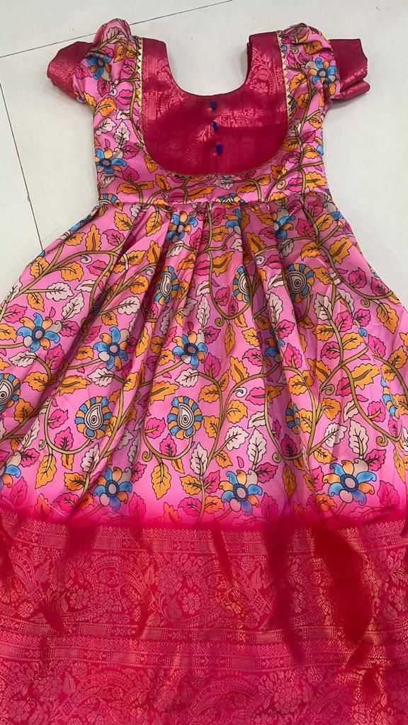 YNF TUSSAR SILK RIN115 7891 KIDS WEAR WHOLESALE KIDS GOWNS KIDS ETHNIC WEAR KIDS TRADITIONAL OUTFITS KIDS ETHNIC GOWNS MANUFACTURER