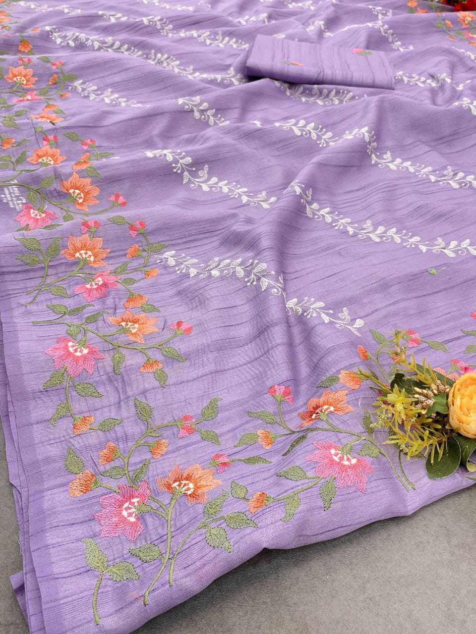 YNF TUSSAR SILK RIN163 RAE42 SAREES WHOLESALE TUSSAR SILK TUSSAR SILK EMBROIDERED SILK SAREES MANUFACTURER