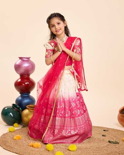 YNF VISCOSE KESH109 RRKT37 KIDS WEAR WHOLESALE KIDS LEHENGAS MANUFACTURER