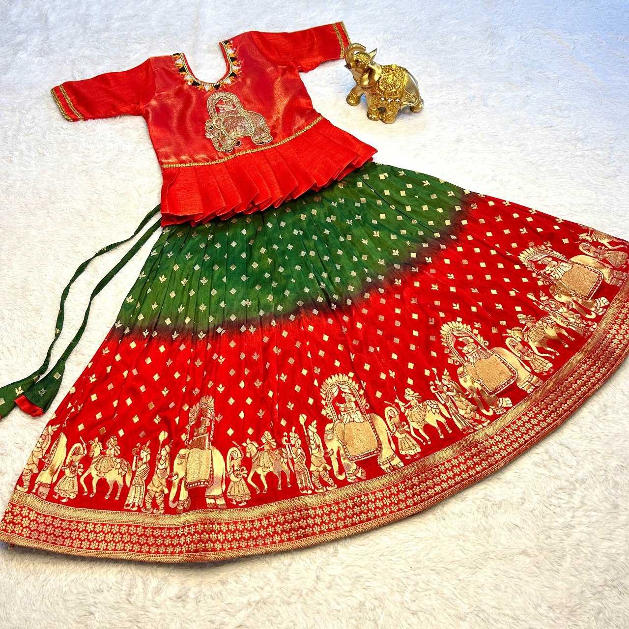 YNF VISCOSE KESH109 RRKT49 KIDS WEAR WHOLESALE KIDS LEHENGAS MANUFACTURER