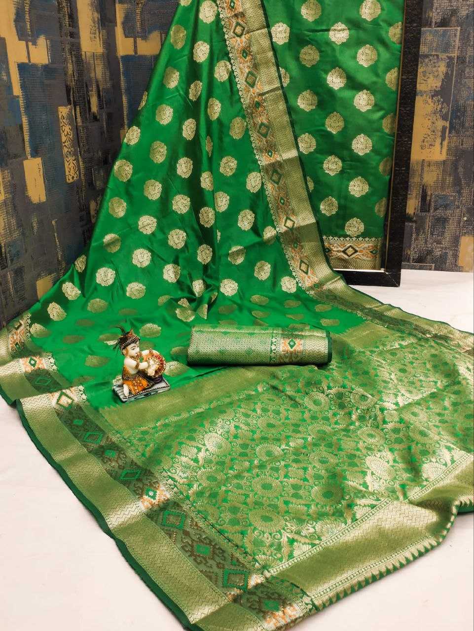 YNF BANARASI SOFT SILK KESH170  GUNJAN SILK SAREES WHOLESALE BANARASI SILK SOFT SILK ZARI BORDER SILK SAREES MANUFACTURER