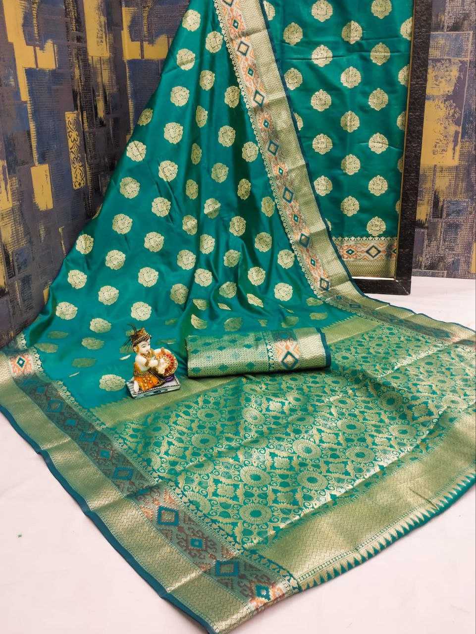 YNF BANARASI SOFT SILK KESH170  GUNJAN SILK SAREES WHOLESALE BANARASI SILK SOFT SILK ZARI BORDER SILK SAREES MANUFACTURER