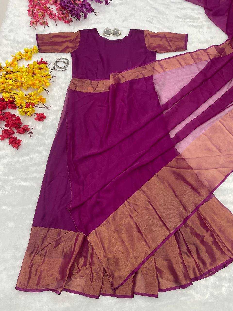 YNF BLOOMING KESH224 190 SAREES GOWNS WHOLESALE SIMPLE LONG SAREES GOWNS MANUFACTURER