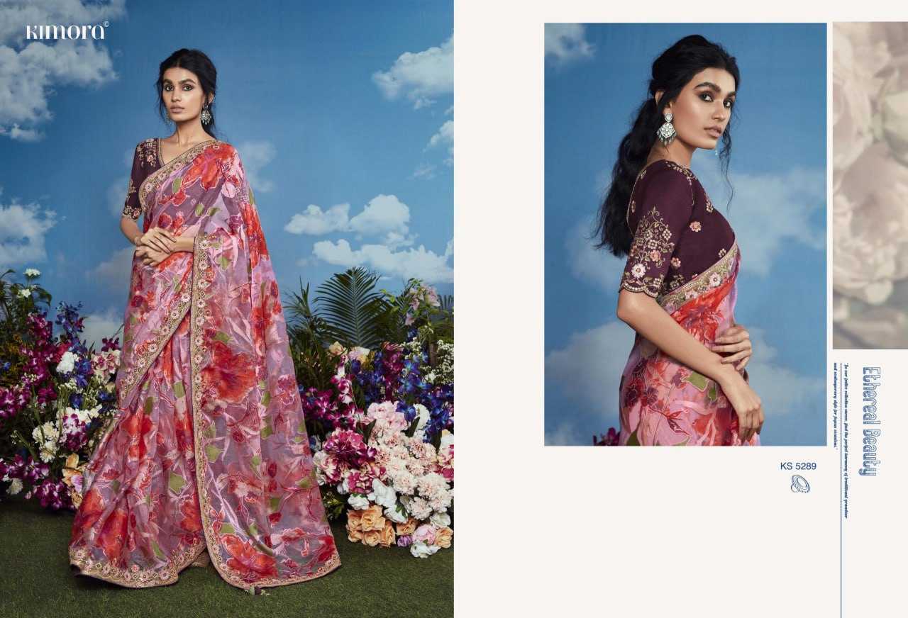 YNF BRASS KESH113 Bagicha CLOTHING BRANDS WHOLESALE KIMORA SAREES MANUFACTURER