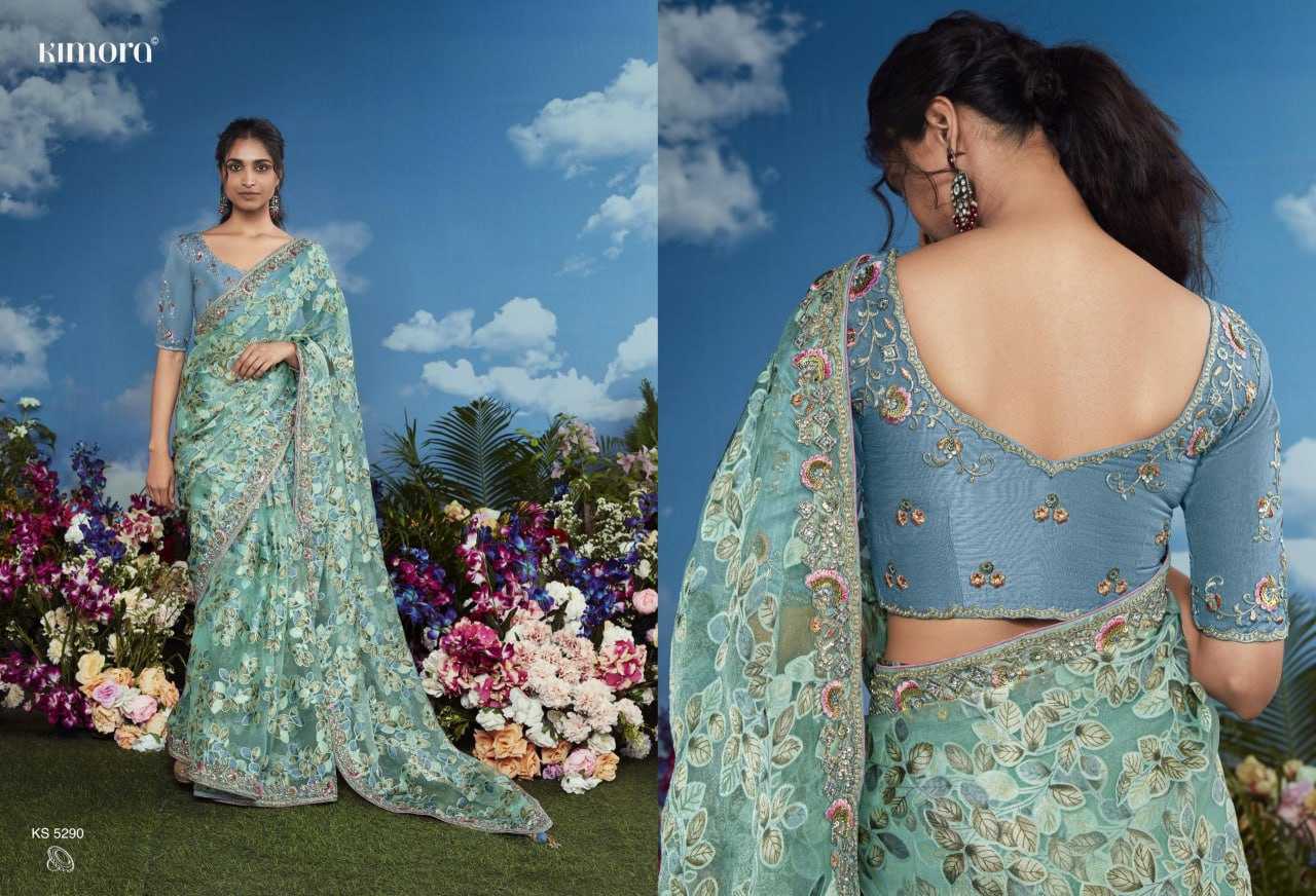 YNF BRASS KESH113 Bagicha CLOTHING BRANDS WHOLESALE KIMORA SAREES MANUFACTURER