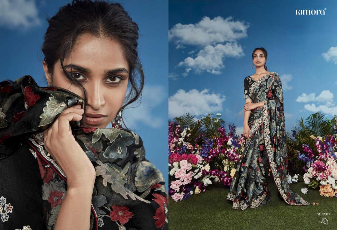 YNF BRASS KESH113 Bagicha CLOTHING BRANDS WHOLESALE KIMORA SAREES MANUFACTURER
