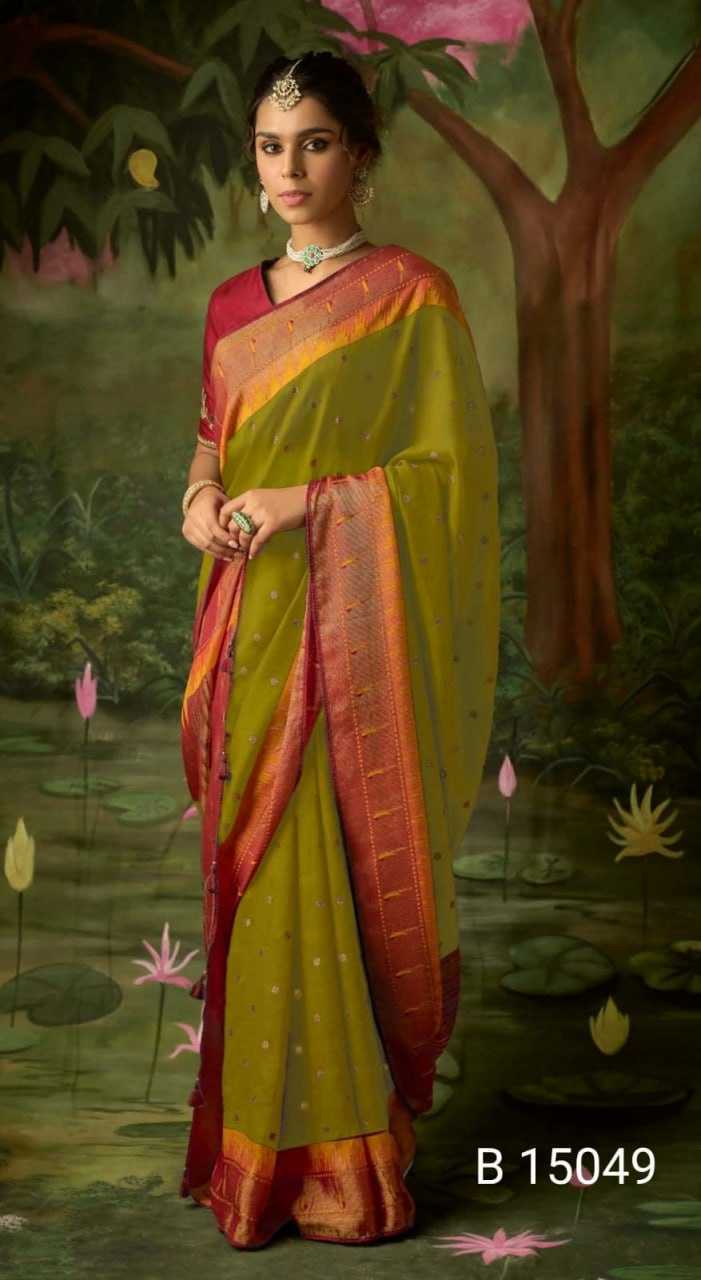 YNF BRASSO SILK KIMORA KESH235 Meera Vol 3 CLOTHING BRANDS WHOLESALE SAREES MANUFACTURER