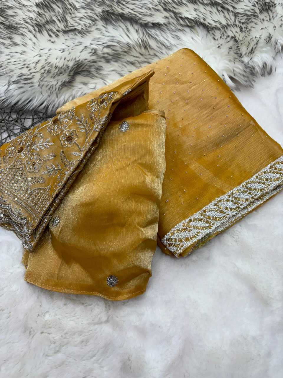 YNF BURBERY SILK KESH221 PTF02 SAREES WHOLESALE PARTY WEAR SILK SEQUINS WORK SAREES MANUFACTURER