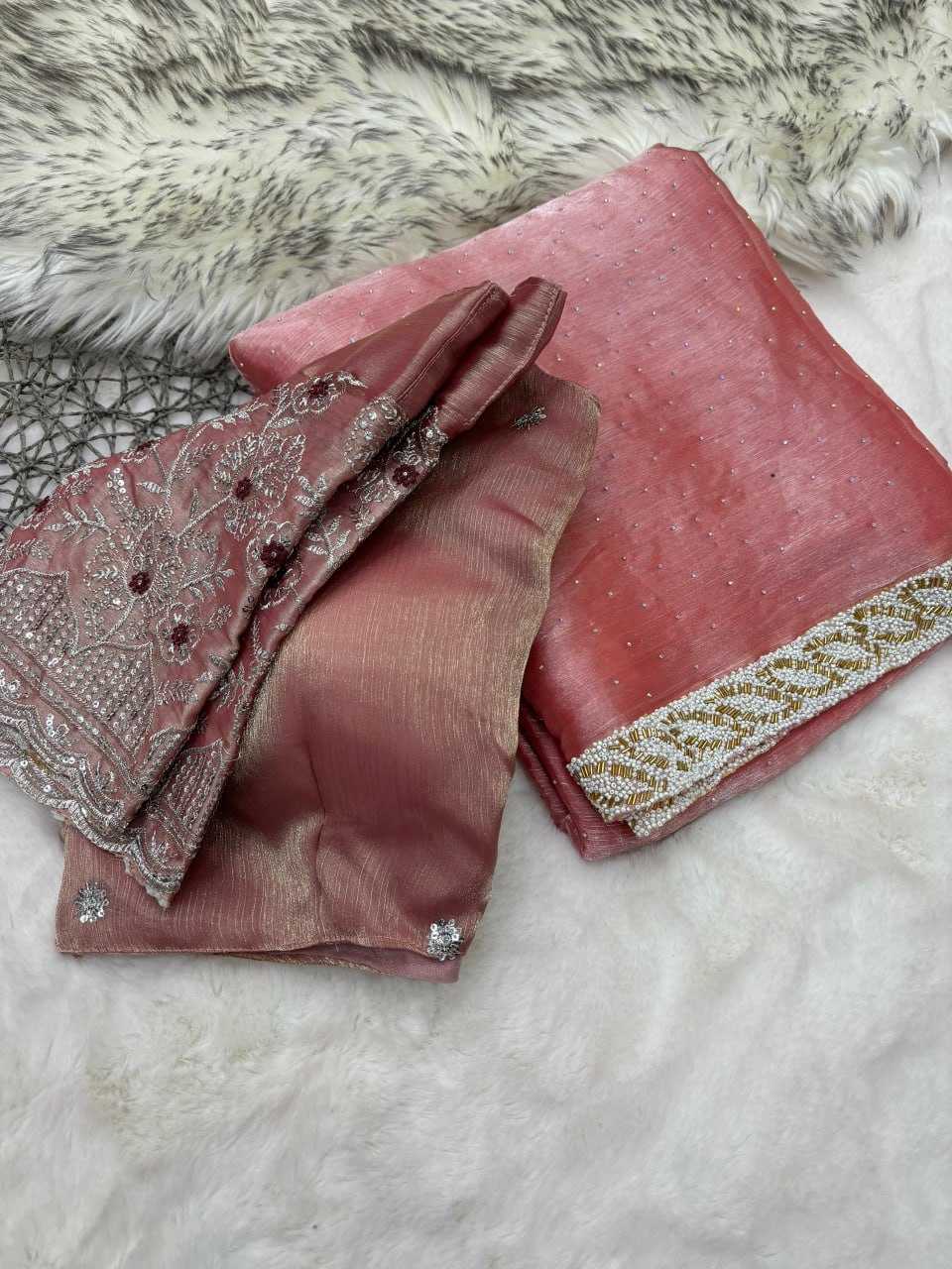 YNF BURBERY SILK KESH221 PTF02 SAREES WHOLESALE PARTY WEAR SILK SEQUINS WORK SAREES MANUFACTURER