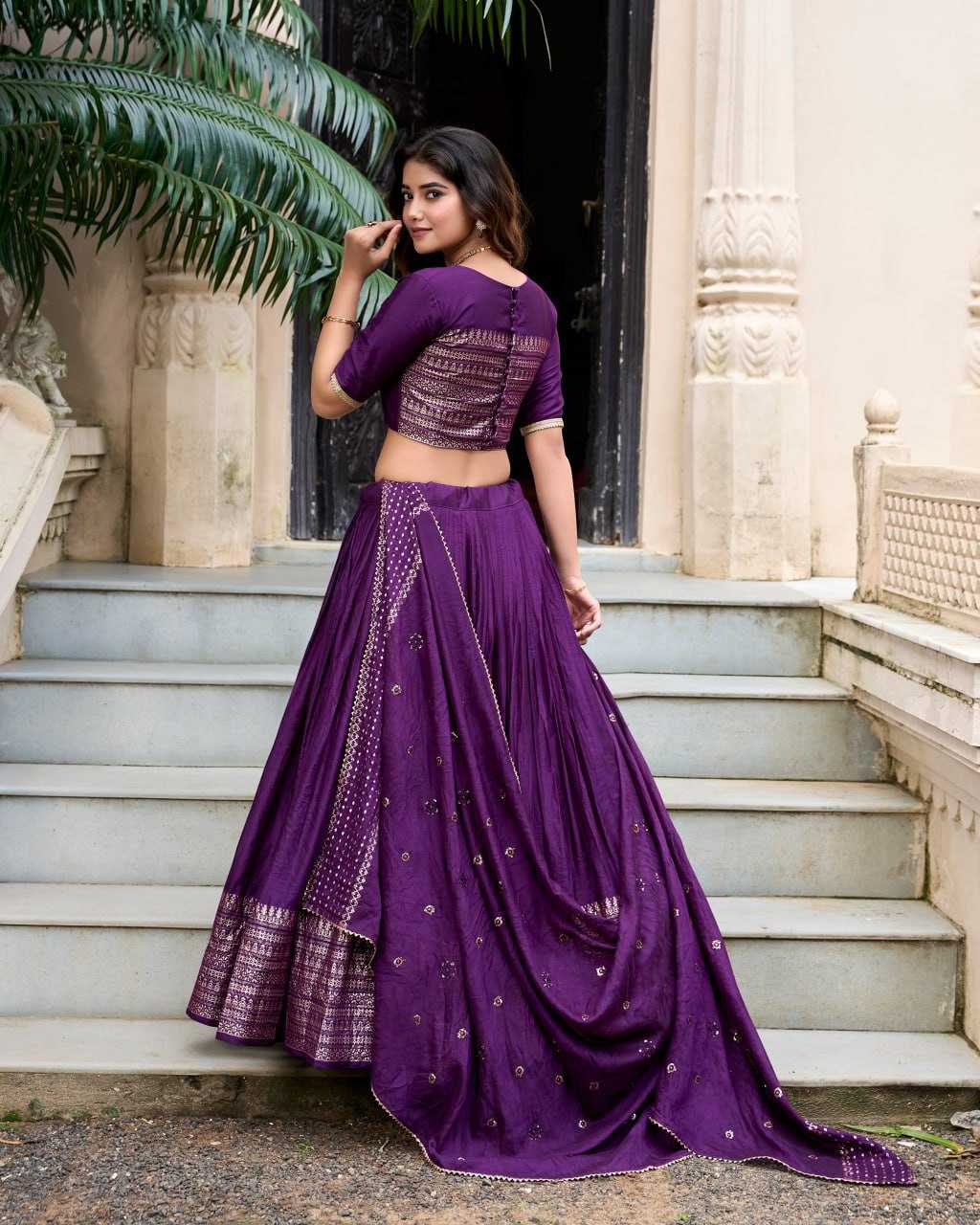 YNF CHANDERI SILK KESH134 PRIYADARSHI LEHENGAS WHOLESALE ZARI WORK WEDDING REDLEHENGAS MANUFACTURER