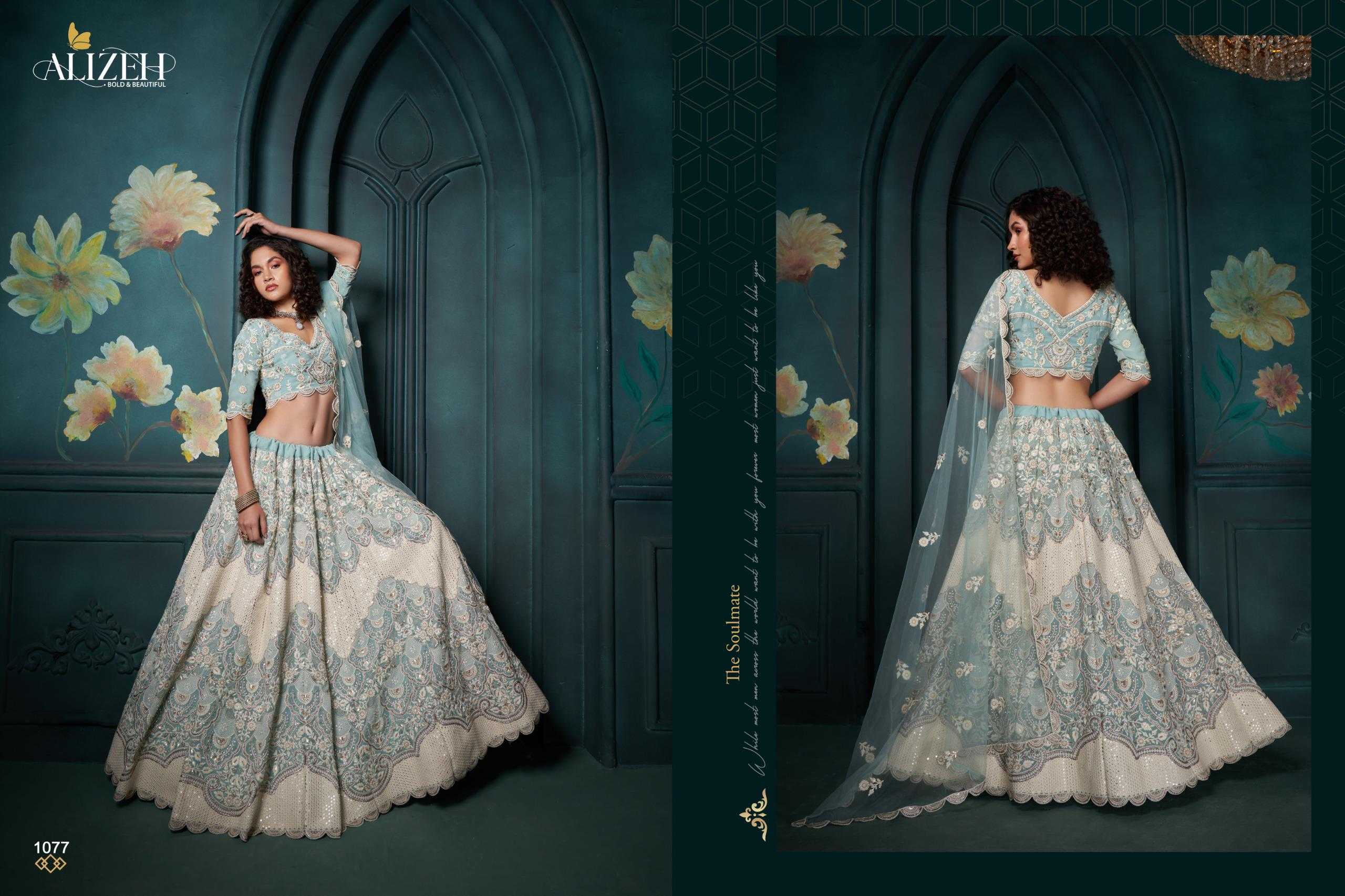YNF HEAVY SILK KESH235 AFFAIR VOL-3 CLOTHING BRANDS WHOLESALE ALIZEH OFFICIAL LEHENGA MANUFACTURER