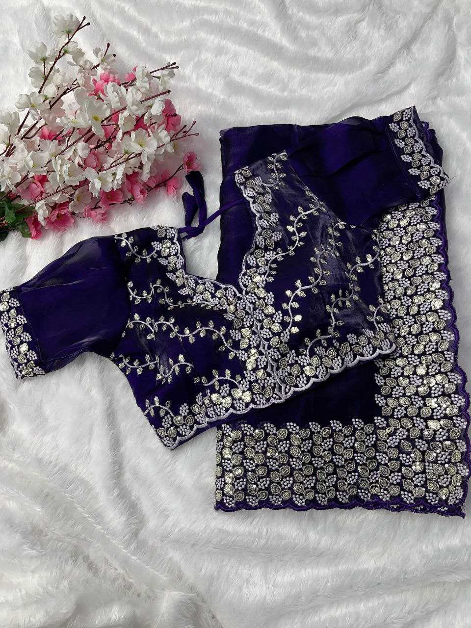 YNF JIMYY CHOO RIN202 555 SAREES WHOLESALE JIMMY CHOO PARTY WEAR EMBROIDERED SAREES MANUFACTURER