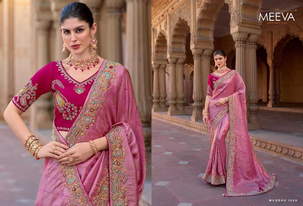 YNF ORGANZA SILK MEEVA KESH235 MUGDA CLOTHING BRANDS WHOLESALE SAREES MANUFACTURER