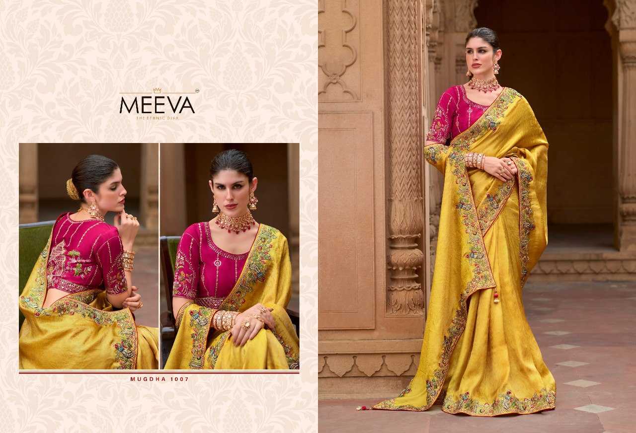 YNF ORGANZA SILK MEEVA KESH235 MUGDA CLOTHING BRANDS WHOLESALE SAREES MANUFACTURER