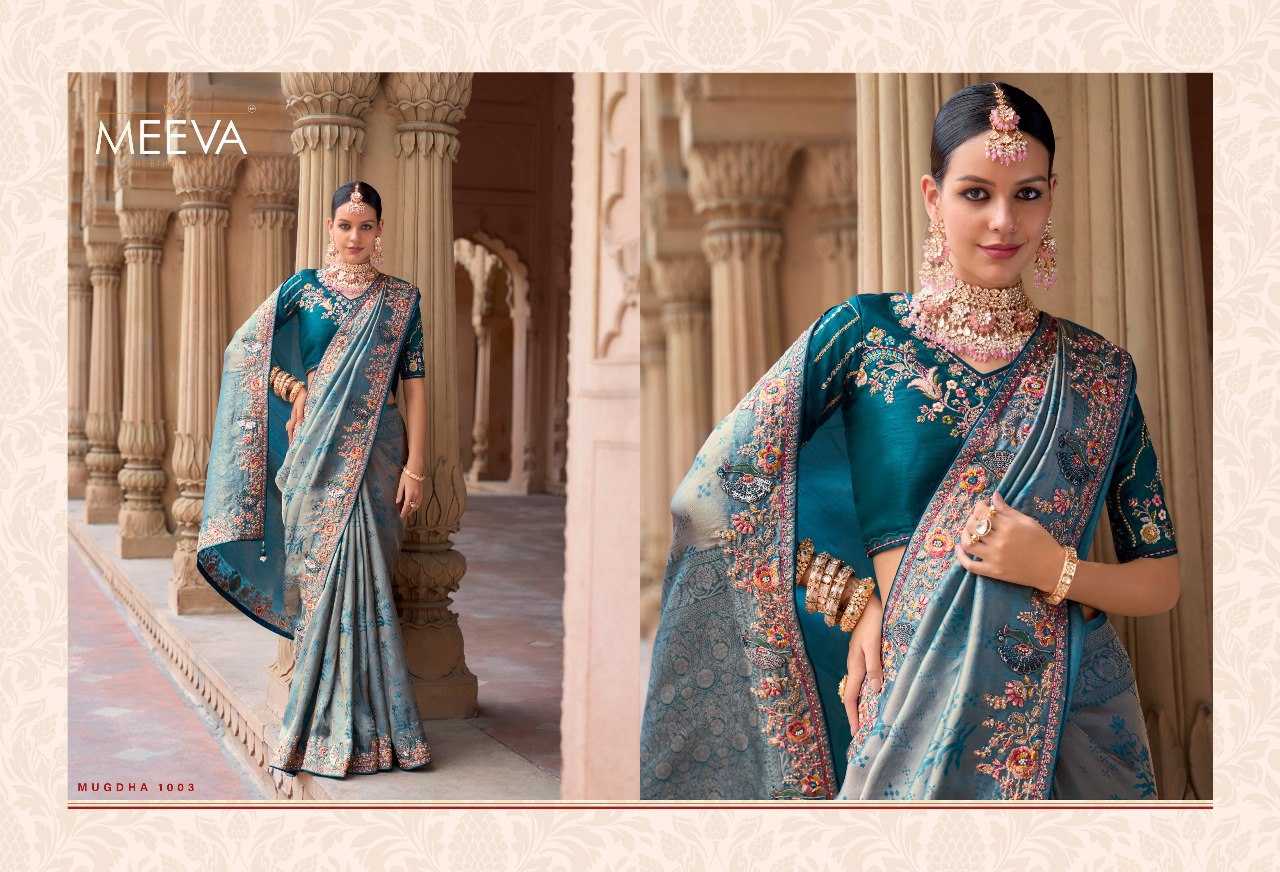 YNF ORGANZA SILK MEEVA KESH235 MUGDA CLOTHING BRANDS WHOLESALE SAREES MANUFACTURER