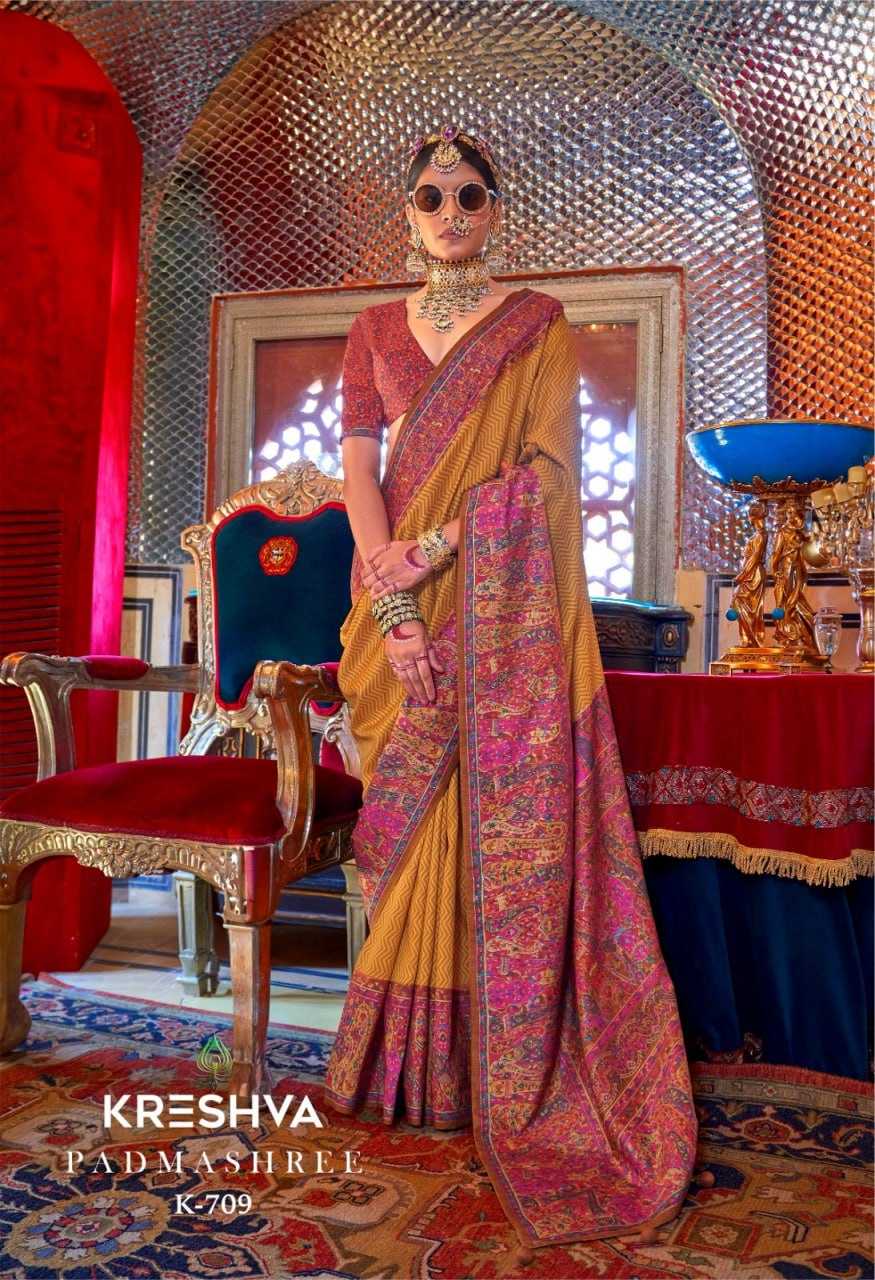 YNF PURE SILK KESH113 PADMASHREE CLOTHING BRANDS WHOLESALE KRESHVA SAREES MANUFACTURER