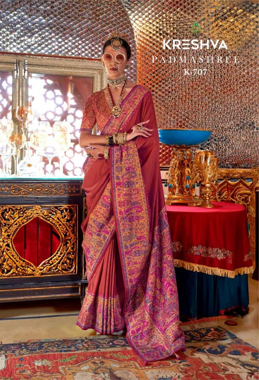 YNF PURE SILK KESH113 PADMASHREE CLOTHING BRANDS WHOLESALE KRESHVA SAREES MANUFACTURER