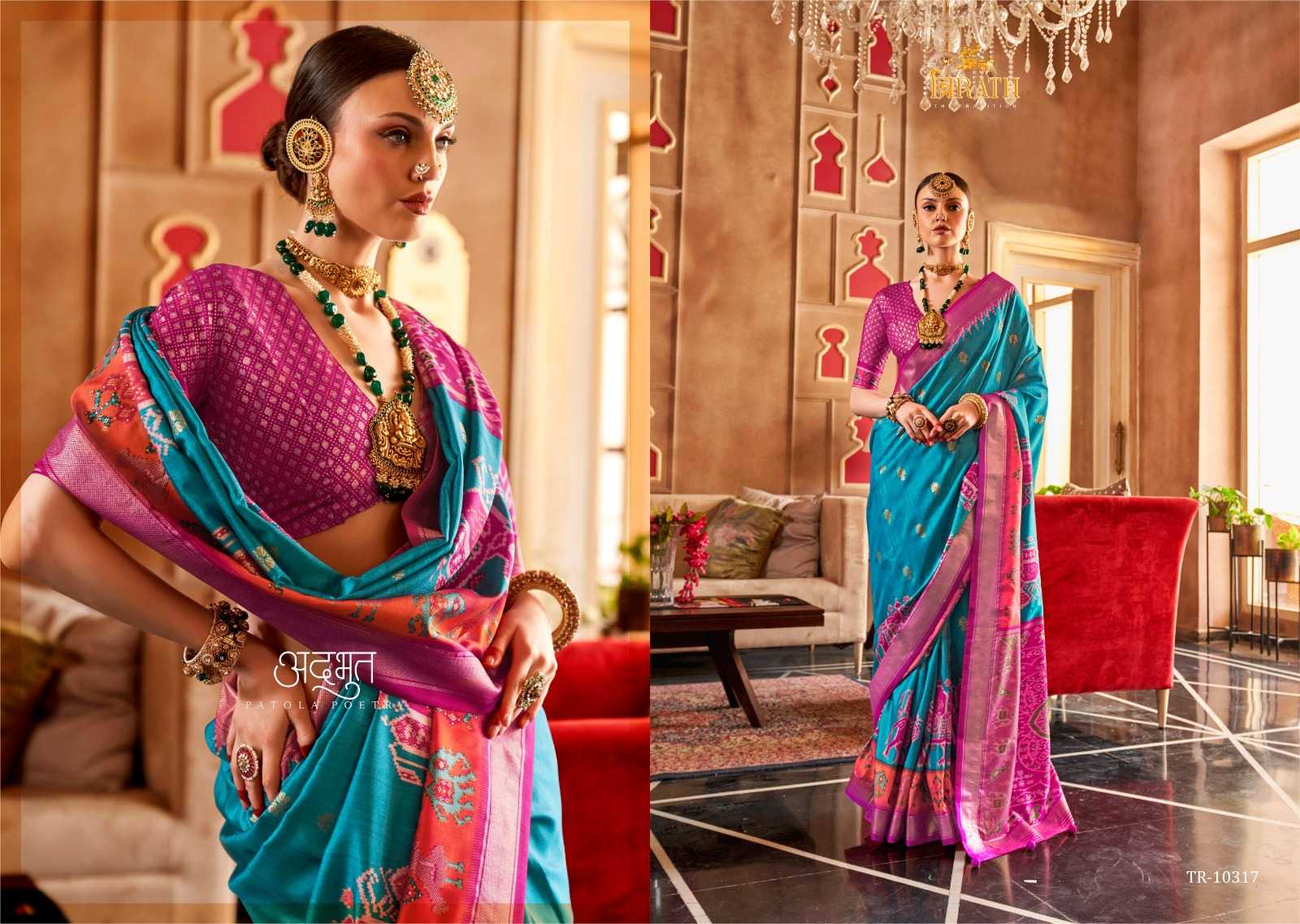 YNF PURE SILK TRIRATH KESH235 HAAT PATOLA CLOTHING BRANDS WHOLESALE SAREES MANUFACTURER