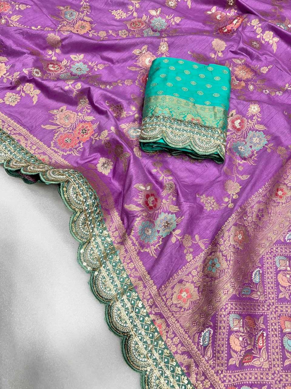 YNF SOFT DOLA KESH107 RNNC63 SAREES WHOLESALE DOLA SILK PURE ZARI SILK EMBROIDERED SILK SAREES MANUFACTURER