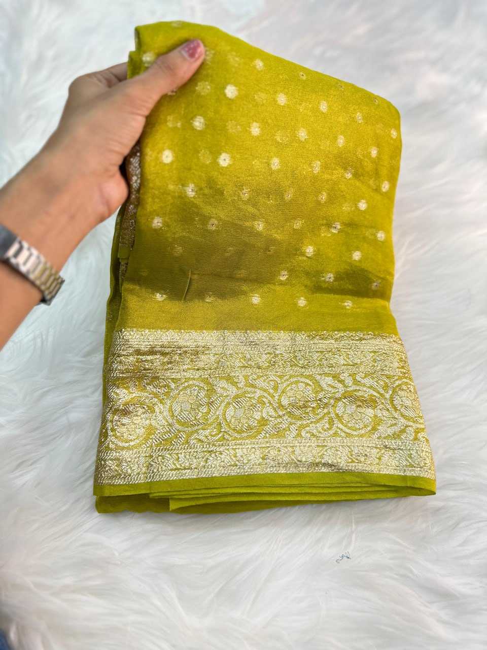 YNF TISSUE SILK RIN104  APE110 SAREES WHOLESALE TISSUE SILK BUTTA VISCOSE SILK SAREES MANUFACTURER