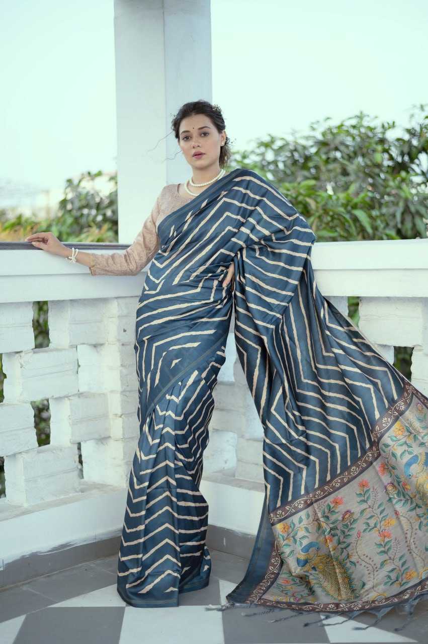 YNF TUSSAR SILK KESH165 RBN17 SILK SAREES WHOLESALE SOFT SILK TUSSAR SILK PRINTED SILK SAREES MANUFACTURER