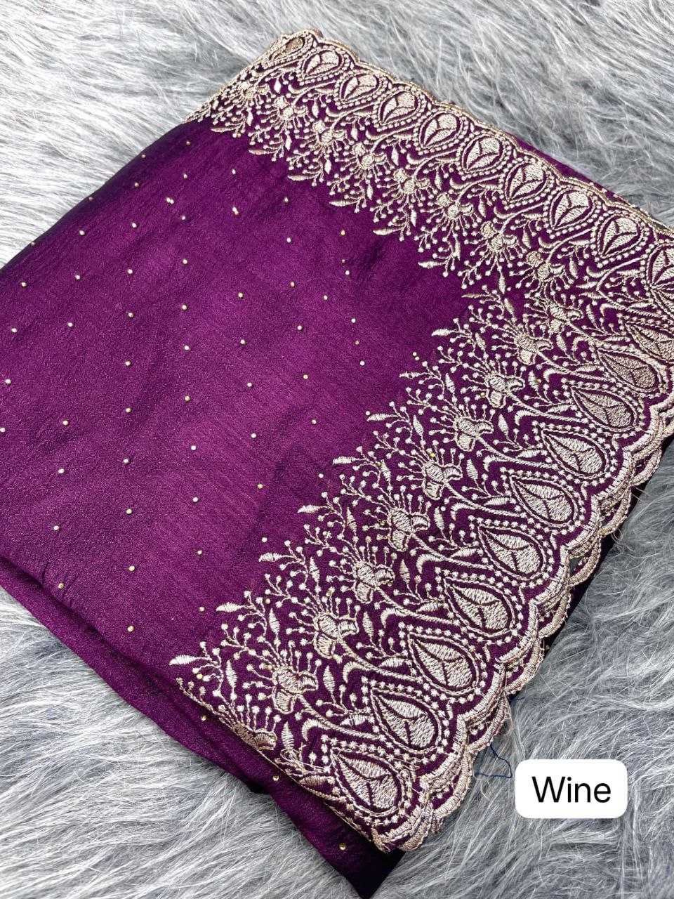 YNF VICHITRA SILK RIN143 420 SAREES WHOLESALE ZARI BORDER SILK EMBROIDERED SAREES MANUFACTURER