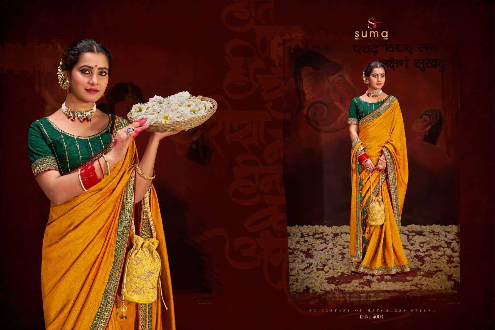 YNF VICHITRA SILK SUMA KESH235 4000 SERIES CLOTHING BRANDS WHOLESALE SAREES MANUFACTURER