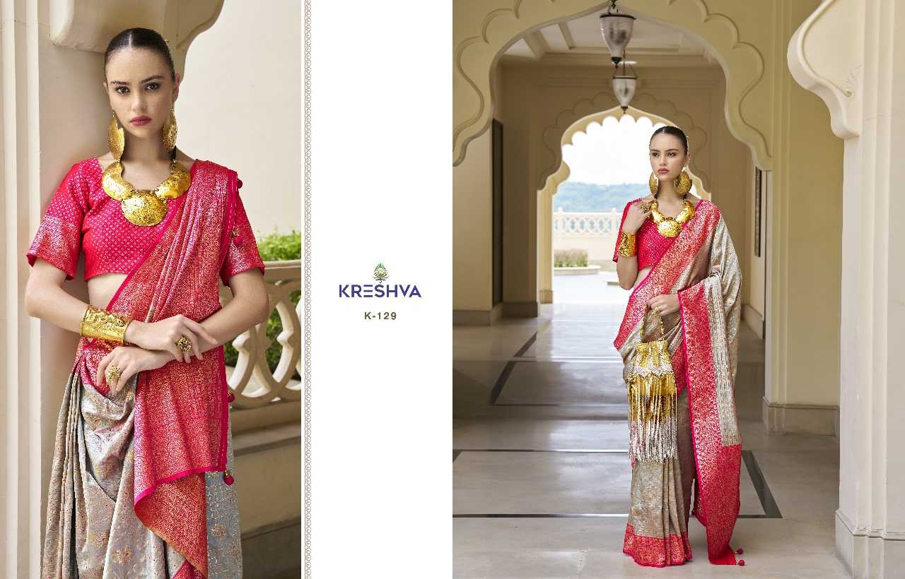 YNF BANARASIL SOFT SILK KRESHVA KESH235 RUPALI CLOTHING BRANDS WHOLESALE SAREE MANUFACTURER