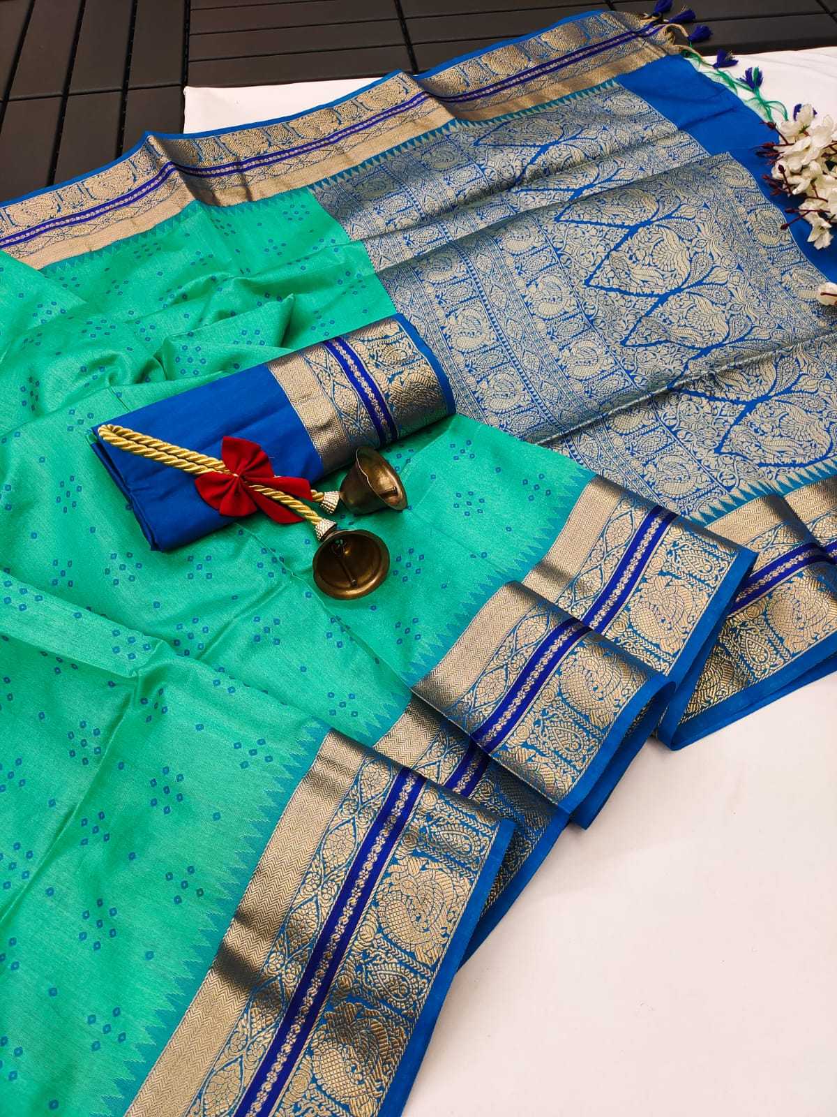 YNF BANDHANI KESH165 RBN47 SILK SAREE WHOLESALE TUSSAR SOFT SILK SILK SAREE MANUFACTURER