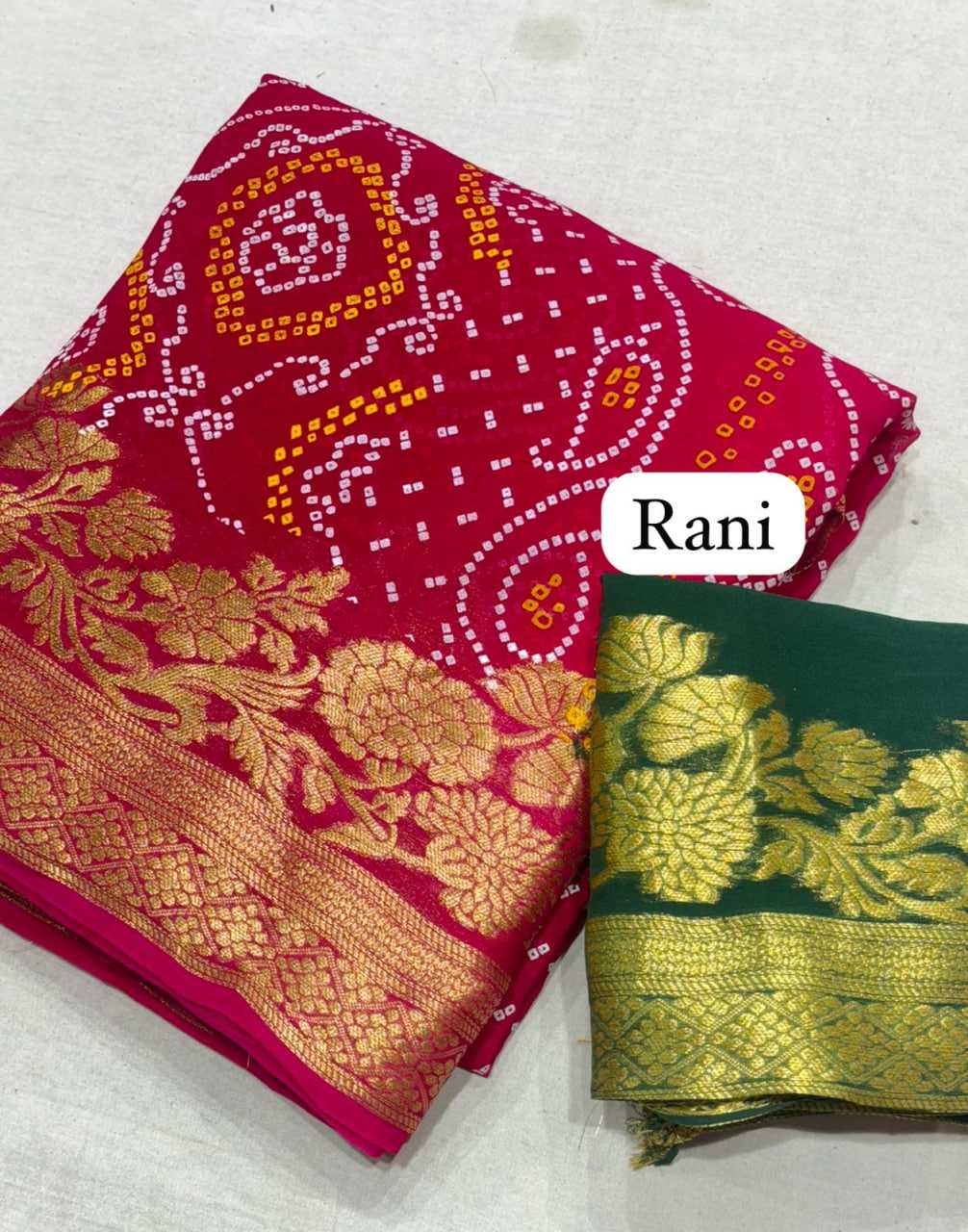 YNF BANDHANI SILK RIN152 NSD93 WHOLESALE TRADITIONAL FESTIVEL SAREE MANUFACTURER