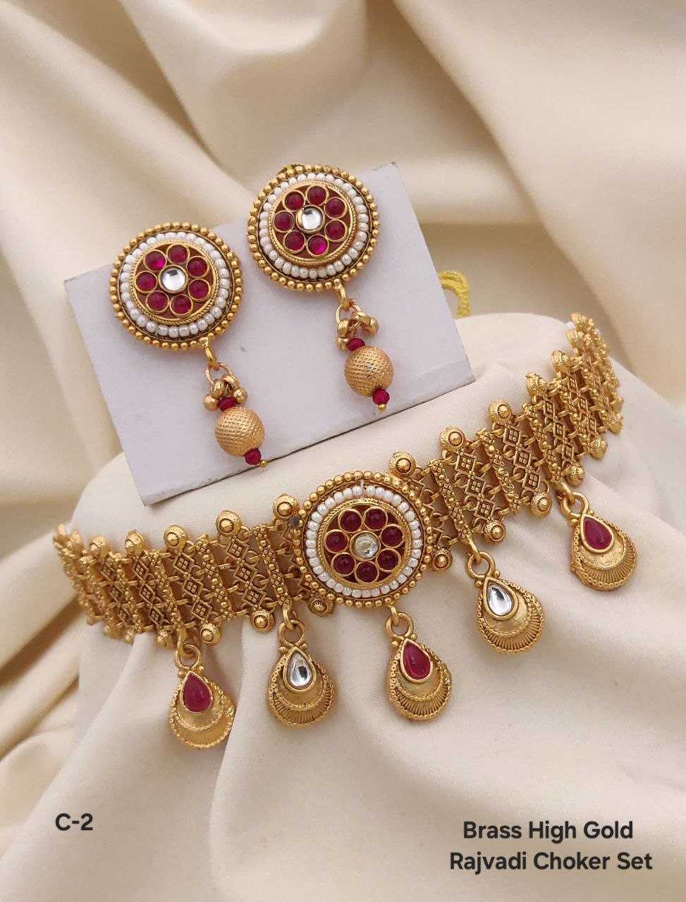 YNF BRASS KESH193 ROR134 WOMENS JEWELLERY WHOLESALE CHOKER NECKLACES KUNDAN NECKLACES SET MANUFACTURER