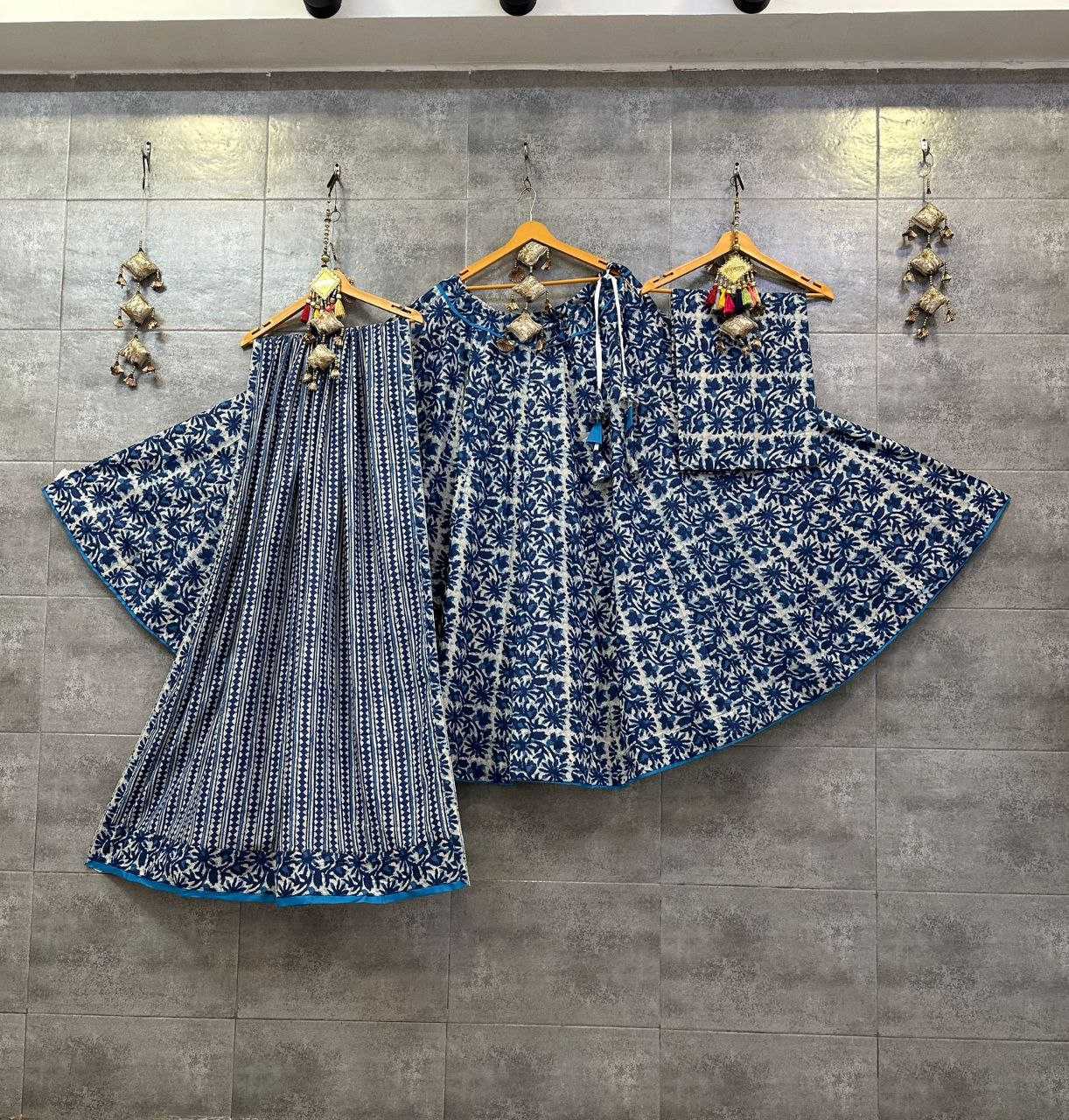 YNF COTTON KESH179 AHB119 LEHENGAS WHOLESALE TRADITIONAL PRINTED CHANIYTA CHOLI LEHENGAS MANUFACTURER