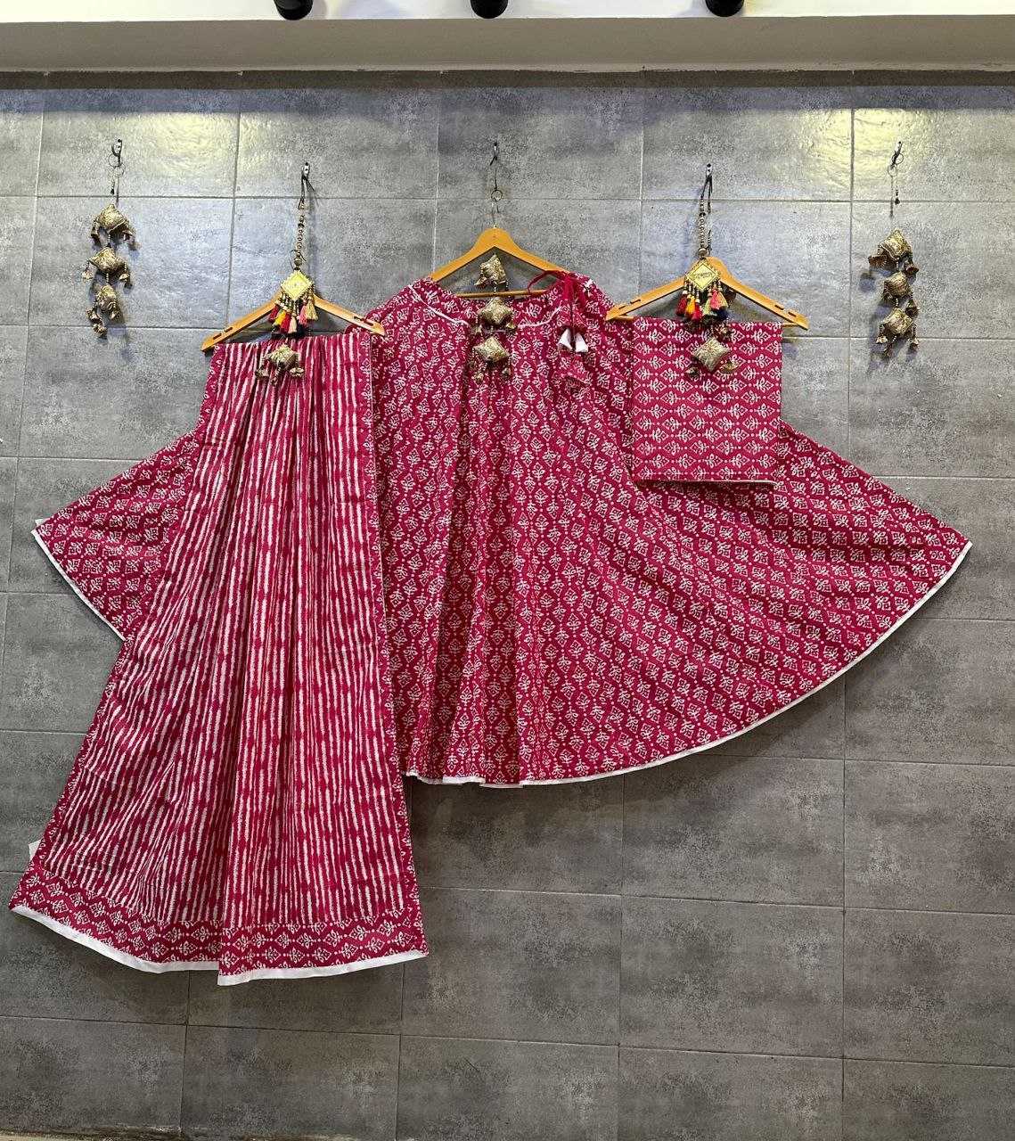 YNF COTTON KESH179 AHB119 LEHENGAS WHOLESALE TRADITIONAL PRINTED CHANIYTA CHOLI LEHENGAS MANUFACTURER