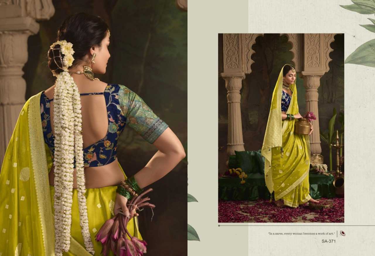 YNF CRAPE SILK KIMORA KESH235 RAAS CLOTHING BRANDS WHOLESALE SAREE MANUFACTURER