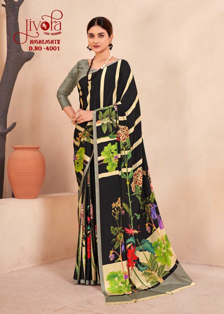 YNF CREPE SILK JIVORA KESH113 Highlight CLOTHING BRANDS WHOLESALE SAREES MANUFACTURER