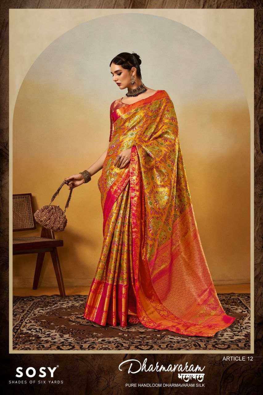 YNF DHARMAVARAM SILK SOSY RIN195 Dharmavaram CLOTHING BRANDS WHOLESALE SAREES MANUFACTURER