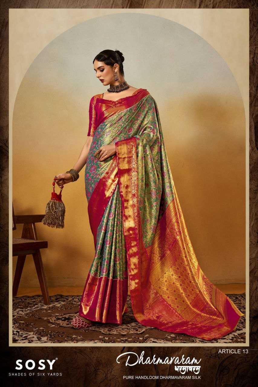 YNF DHARMAVARAM SILK SOSY RIN195 Dharmavaram CLOTHING BRANDS WHOLESALE SAREES MANUFACTURER
