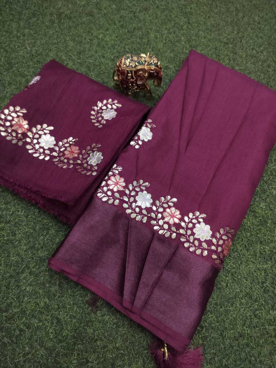 YNF DOLA SILK KESH179 AHB107 SILK SAREES WHOLESALE DOLA SILK ZARI BORDERED SILK MAROON SILK SAREES MANUFACTURER