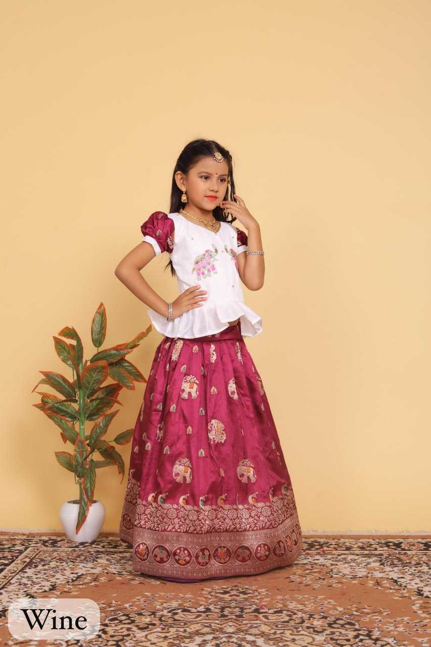 YNF DOLA SILK RIN192 8059 KIDS WEAR WHOLESALE KIDS LEHENGA KIDS TRADITIONAL OUTFITS KIDS LEHENGA CHOLI KIDS FESTIVE WEAR KIDS WEDDING OUTFITS MANUFACTURER